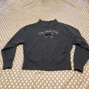 Black Dog mock neck pullover blue sweatshirt S